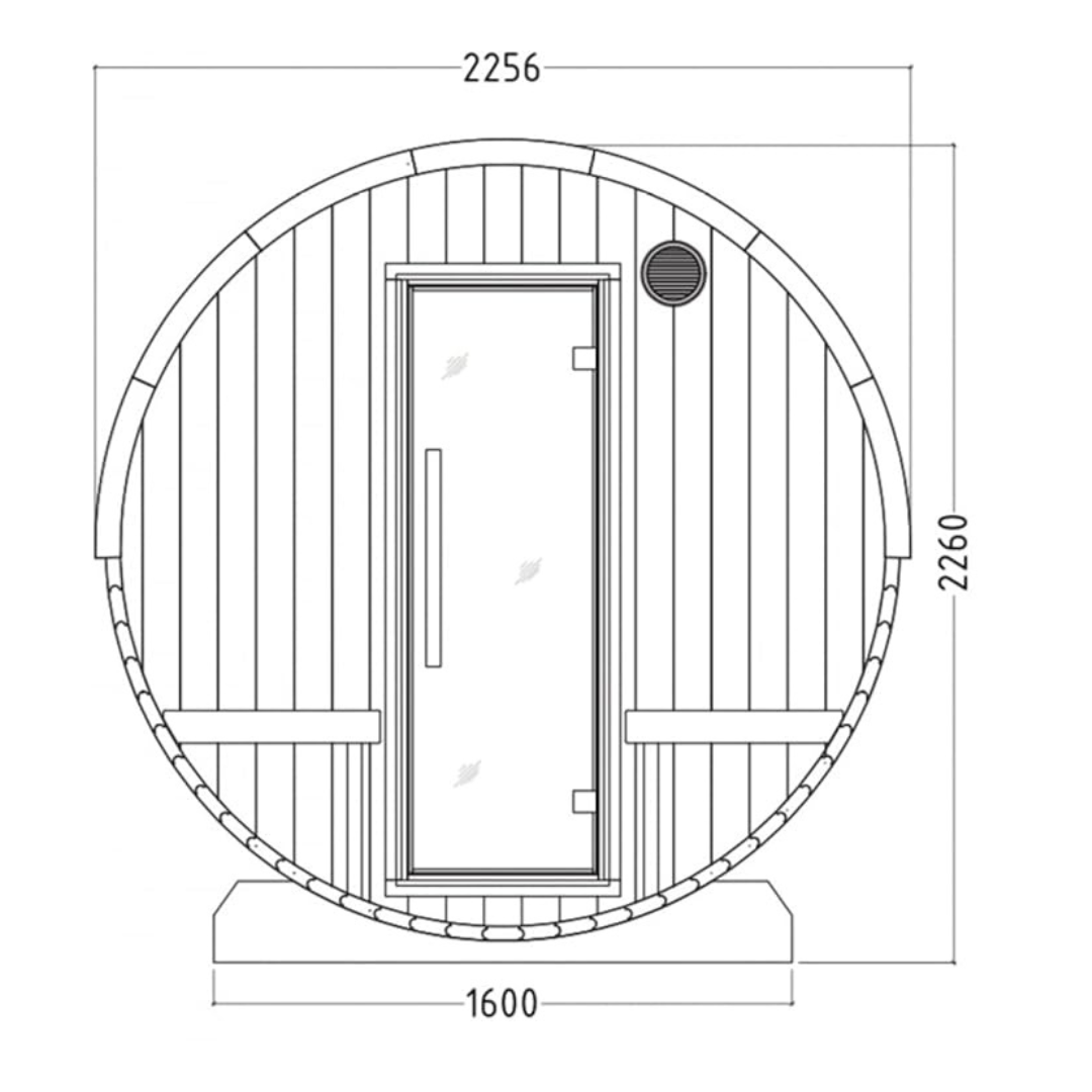 Sauna a Botte - Kuusi 240