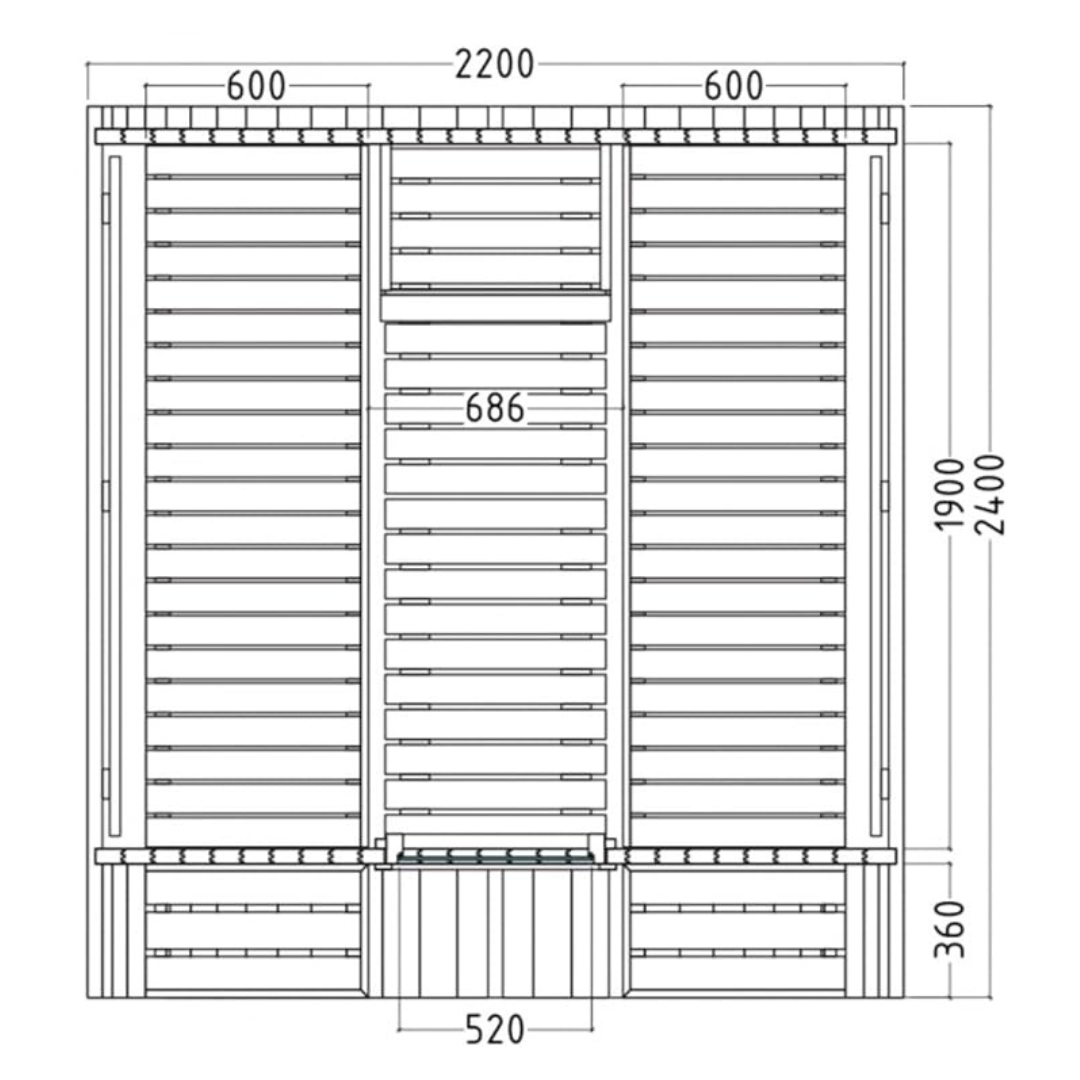 Sauna a Botte - Kuusi 240