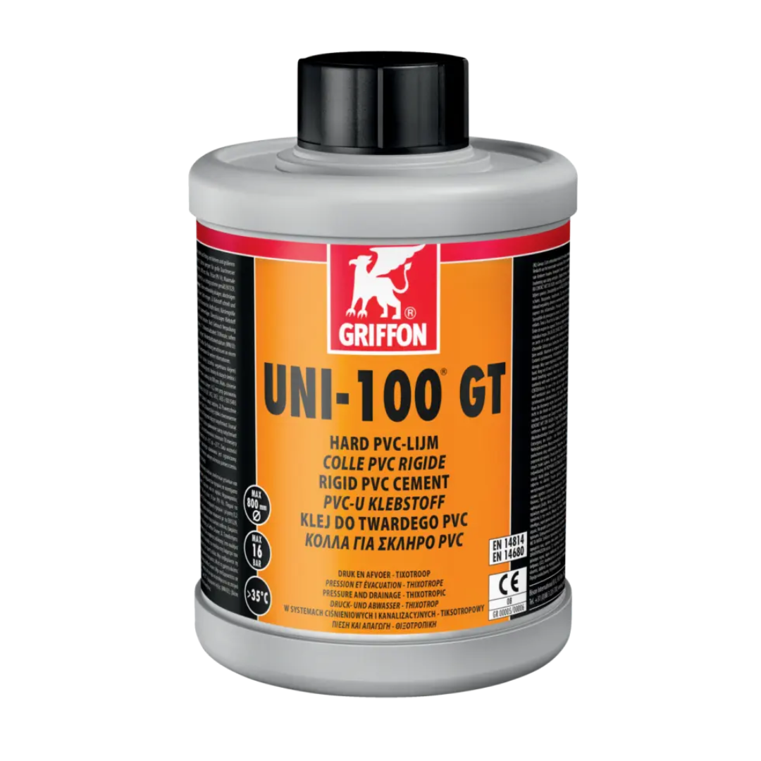 Colla tixotropica per l’incollaggio di tubi in PVC di grandi diametri GRIFFON UNI-100 GT