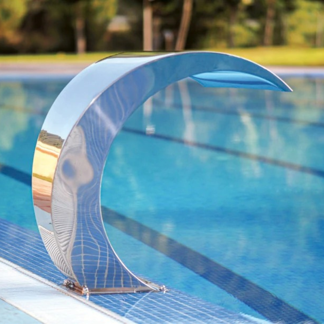 Cascata a Mezzaluna Satinata inox 316