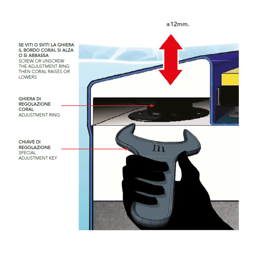 Bordo sfioro Prefabbricato Registrabile