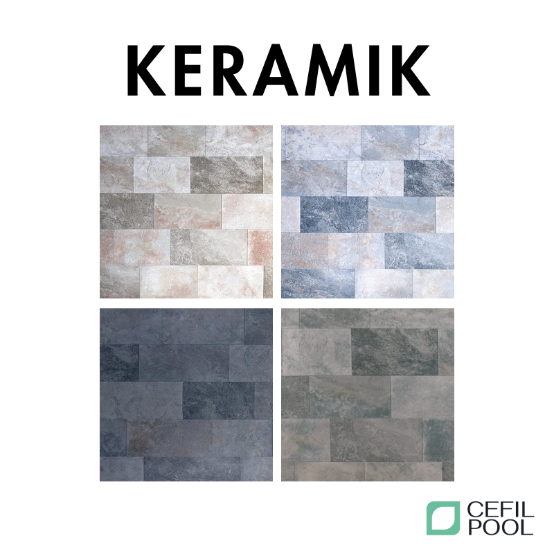 Rivestimento PVC Keramik Laccato