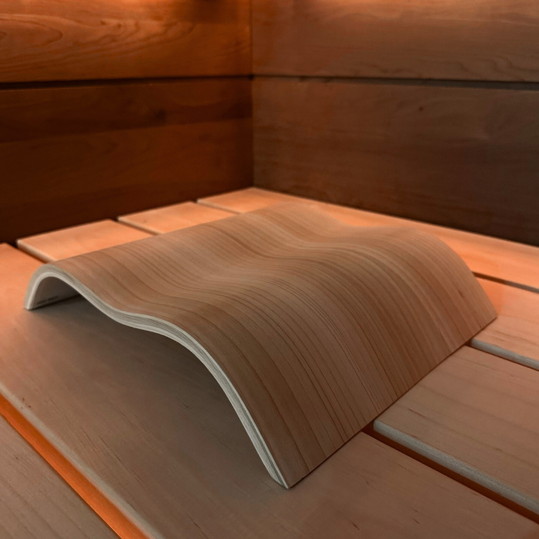 Poggiatesta onda in legno