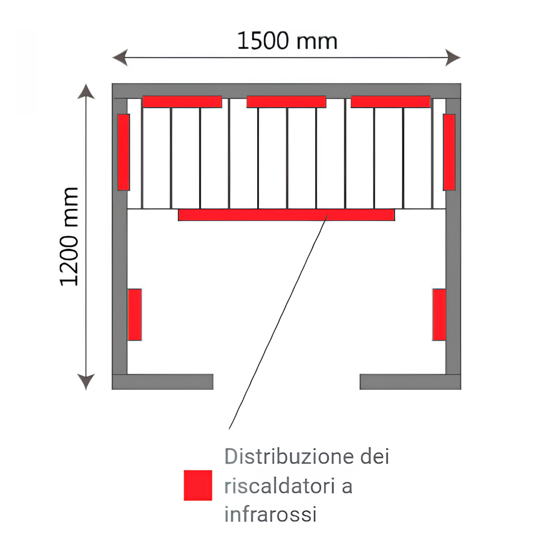 Sauna a Infrarossi - GIADA 150