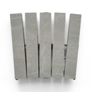 Griglia di sfioro In gres curvabile spessore 2,5cm - dimensioni 25x25cm - 5 listelli