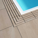Griglia di sfioro In gres ad angolo spessore 2,5cm - dimensioni 25x25cm - 5 listelli