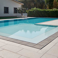Griglia di sfioro In gres ad angolo spessore 2,5cm - dimensioni 25x25cm - 5 listelli