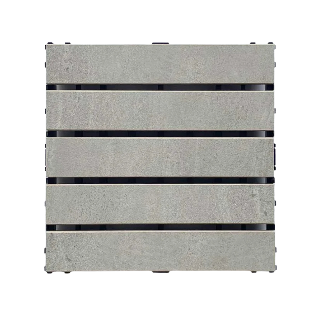 Griglia di sfioro In gres dritta spessore 2,5cm - dimensioni 25x25cm