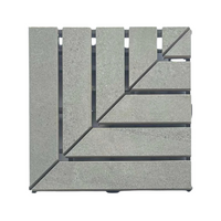 Griglia di sfioro In gres ad angolo spessore 2,5cm - dimensioni 25x25cm - 5 listelli