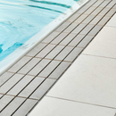 Griglia di sfioro In gres dritta spessore 2,5cm - dimensioni 25x25cm