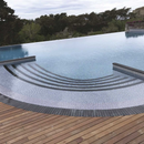 Griglia di sfioro In gres curvabile spessore 2,5cm - dimensioni 25x25cm - 5 listelli