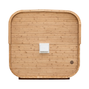 Sauna da esterno Quadra X - Parete di fondo in legno