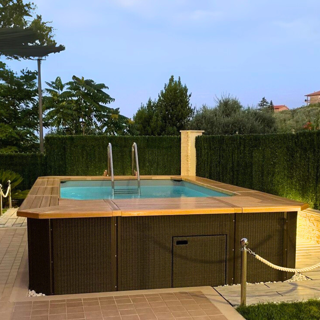 Piscina Fuoriterra FELICITY 3,95 X 2,65 H1,30m