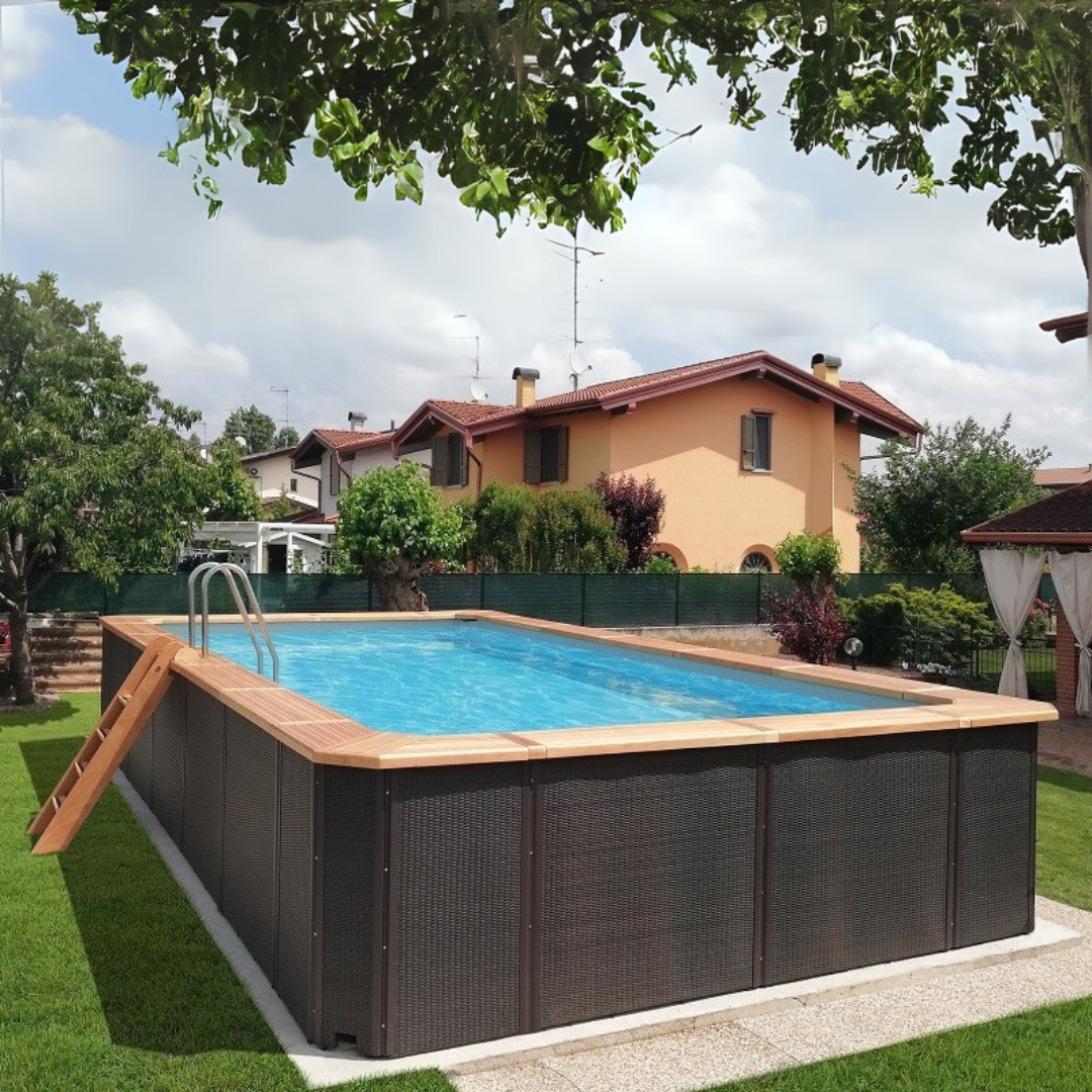 Piscina Fuoriterra FELICITY 3,95 X 2,65 H1,30m