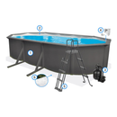 Piscina Fuoriterra - LANZAROTE Grey
