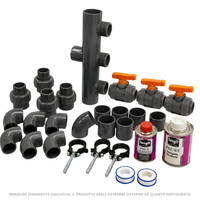 Kit Raccordi e Valvole Locale Tecnico - per piscine da 60 m³ a 85 m³ (22 m³/h)